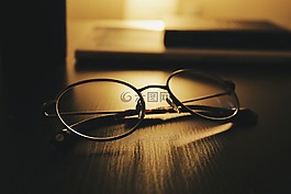 眼鏡,表,黑暗