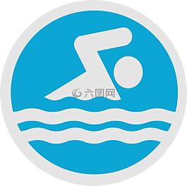 游泳,水,象形圖