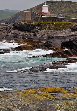 灯塔,岩,海