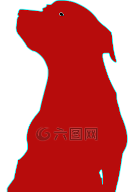 狗,坐,等待