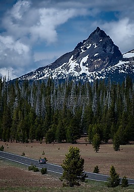 山,查看,景觀