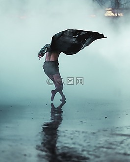 人,男子,運行