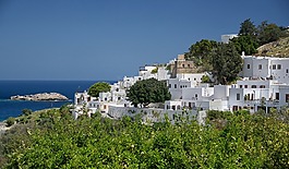 lindos,希臘,鎮(zhèn)