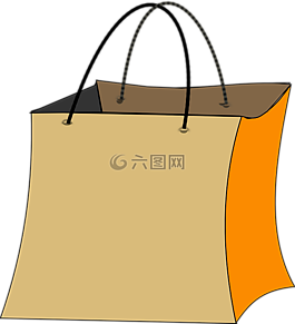 袋,購(gòu)物,橙色