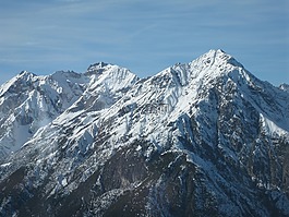 山,雪景,寒冬