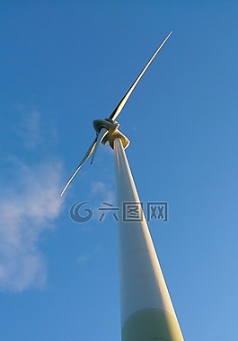 風(fēng)車,風(fēng)電,藍(lán)藍(lán)的天空