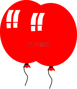 氣球,氦氣,紅色