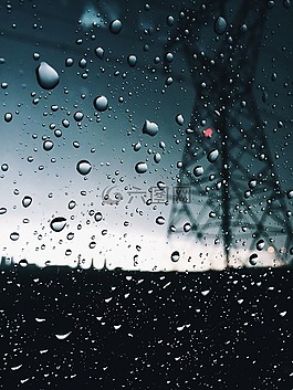 雨,下降,濕