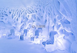 snowhotel,冰酒吧,冰雕