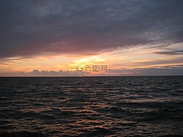 日落,海,太陽(yáng)