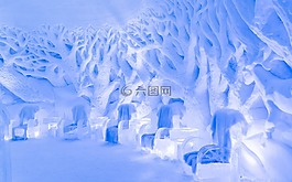 snowhotel,冰酒吧,冰雕
