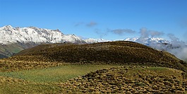山,高山,天空