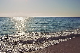 egremni海滩,海滩,水