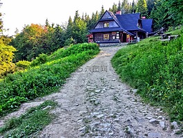 大厅krupowa,青年,山