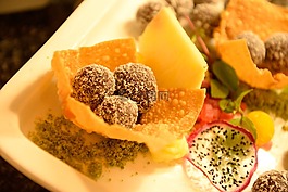 甜點,黑松露,甜