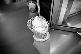 冰淇淋,軟,奶油