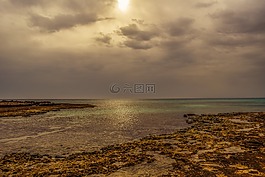 岩质海岸,海,平静