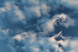 云,藍(lán)天,壯觀