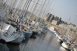 旅行,海,小船