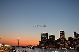 黃昏,日落,夜