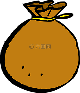 袋,麻袋,棕色