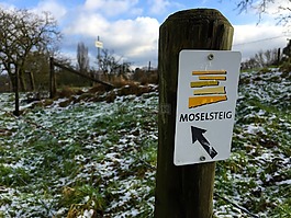 跡象,moselsteig,徒步旅行