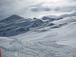 阿爾卑斯山,雪,滑雪