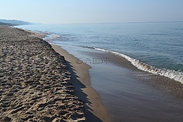 海灘,海,夏季