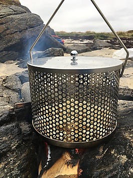 爆米花,篝火晚會,海灘