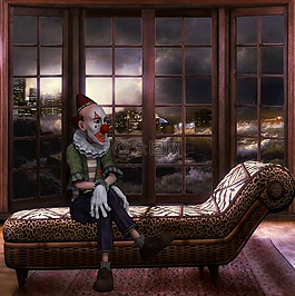 集會,小丑,未來派