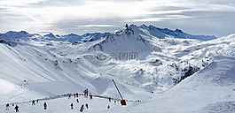 自然,雪,山