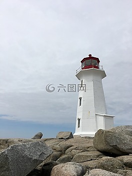 燈塔,海岸,新斯科舍省