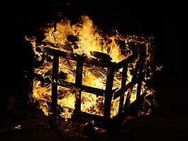 框,木材,火災
