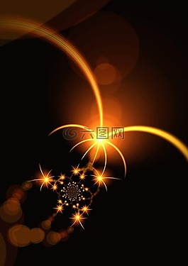 明星,光,分形