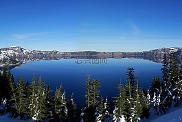 火山口湖,火山,湖