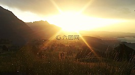 日落,abendstimmung,berner