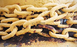 鏈,生疏,黃色