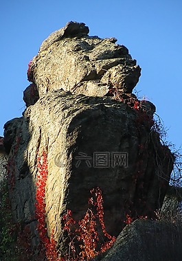 巖,懸崖,景觀
