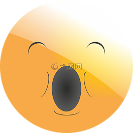 圖釋,笑臉,累