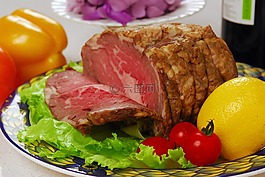 檸檬,肉,牛肉