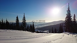 sheregesh,山,冬季