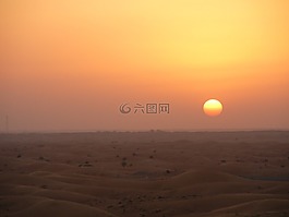 迪拜,沙漠,沙