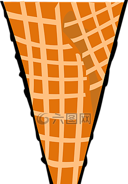 錐,華夫,食品