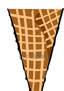 錐,華夫,食品