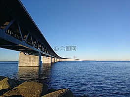 橋,海,沒有人