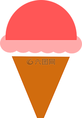 冰,奶油,華夫