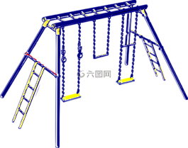 擺動,游樂場,梯子
