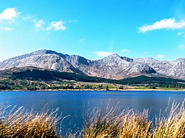 愛爾蘭,山,湖