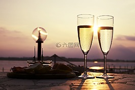 開胃酒,喝,玻璃