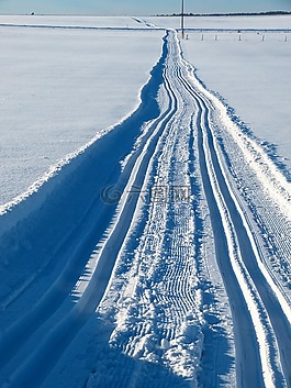 雪,径,越野滑雪